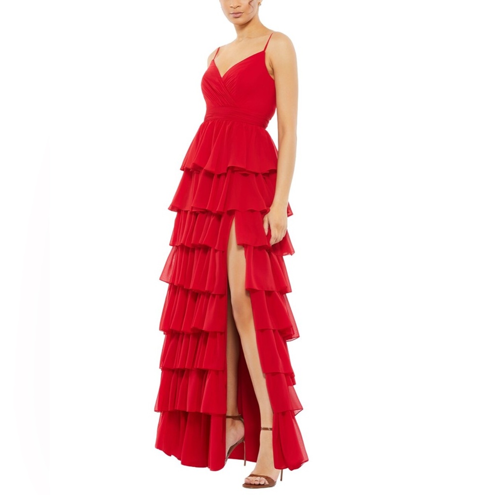 Mac Duggal Tiered Sleeveless Gown 2